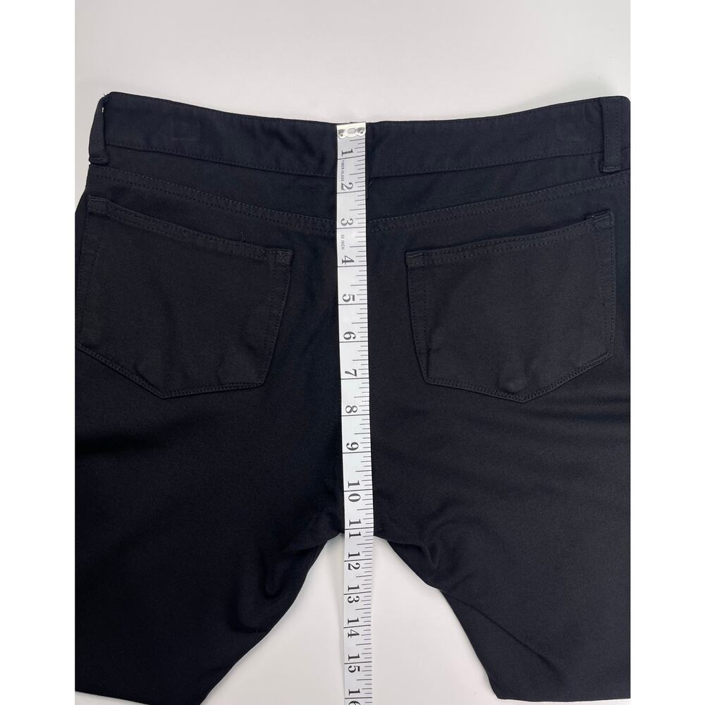 PAIGE Black Stretch Skinny Jeggings Zip Pocket Pants Size 29 - Picture 8 of 11